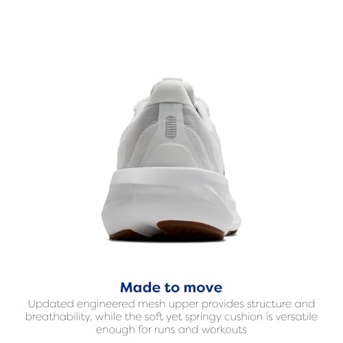 Brooks Women’s Revel 9 Neutral Running & Walking Shoe - White/Grey/Black - 8 Wide
