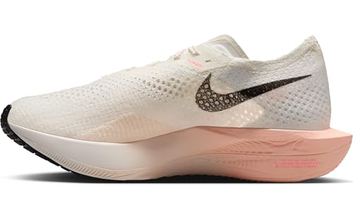 Nike Women's Vaporfly 3 Competition Running Shoes, Sail Black Crimson Tint Guava Ice, 10