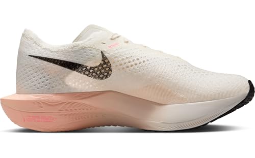 Nike Women's Vaporfly 3 Competition Running Shoes, Sail Black Crimson Tint Guava Ice, 10