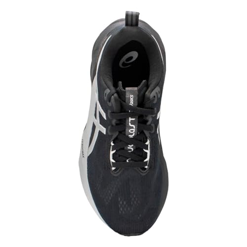 ASICS Mens Novablast 5 Platinum Sports Shoes, PLATINUM/BLACK, 10 US