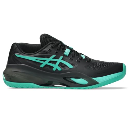 ASICS Men's Gel-Resolution X Tennis Shoes, 11, Black/Aurora Green