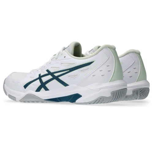 ASICS Women's Gel-Rocket 11 Volleyball Shoes, 9, White/Ink Teal
