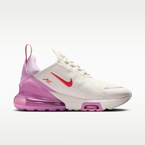 Nike Air Max 270 Premium Women's Shoes (Sail/Light Magenta/Metallic Silver/Light Crimson) Size 8.5