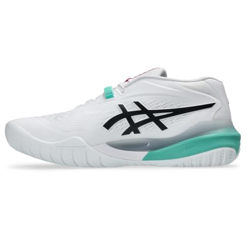 ASICS Men's Gel-Resolution X Tennis Shoes, 11, White/Aurora Green
