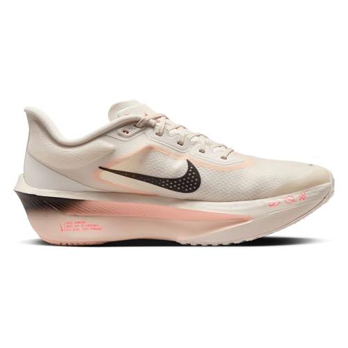 Nike Zoom Fly 6 Men's Road Running Shoe FN8454, Pale Ivory Black Crimson Tint Sail, 12 US