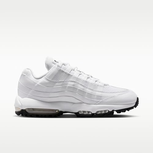 Nike Air Max '95 G Golf Shoes (White/White/Light Graphite/Black) Size 12