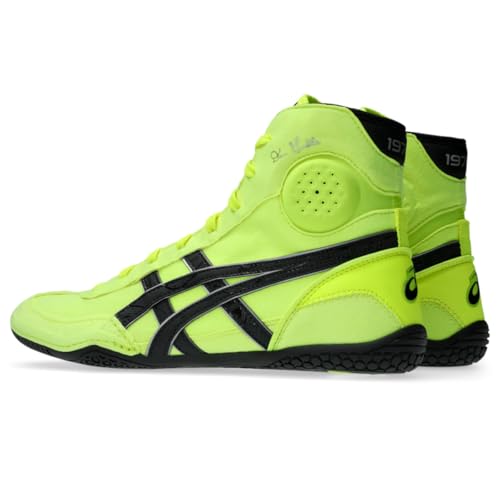 ASICS Men's DAN Gable EVO 3 Wrestling Shoes, 10, Safety Yellow/Graphite Grey