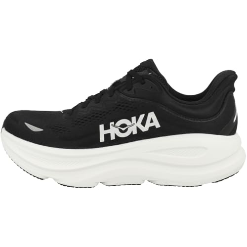 Hoka Men's Bondi 9 Black/White 9 Medium