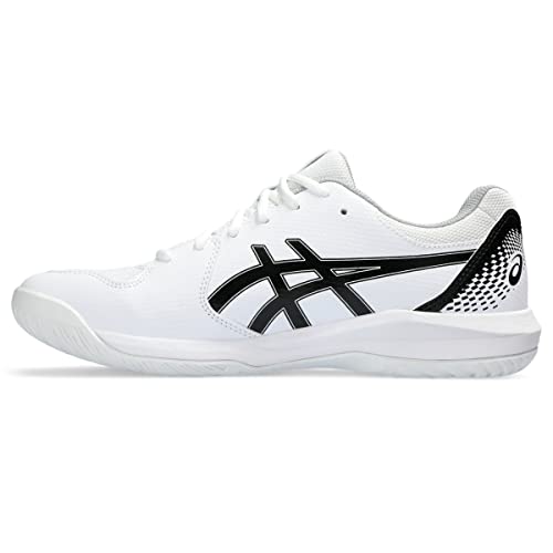 ASICS Men's Gel-Dedicate 8 Tennis Shoes, 9, White/Black