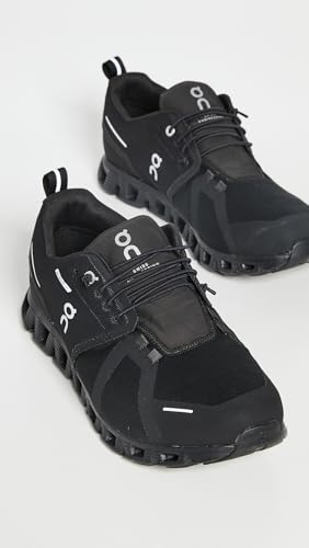 On Men's Cloud 5 Waterproof Sneakers, All Black, 10 Medium US