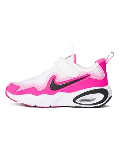 Nike Little Kid's Air Max Nova LifestyleShoes, White/Black-Laser Fuchsia, 1Y