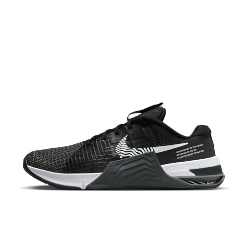 Nike Men's Metcon 8 Training Shoes, Black White Dk Smoke Grey Smoke Grey, 13 US