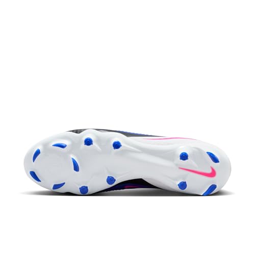 Nike Phantom 6 High Academy Multi-Ground Soccer Cleats (Racer Blue/White/Pink Blast) Size 10