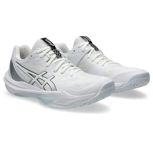 ASICS Women's Sky Elite FlyteFoam 3 Volleyball Shoes, 9, White/White