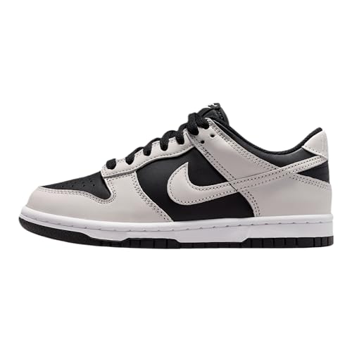 Nike Dunk Low Big Kids' Shoes (Black/Platinum Tint/White/Platinum Tint) Size 7