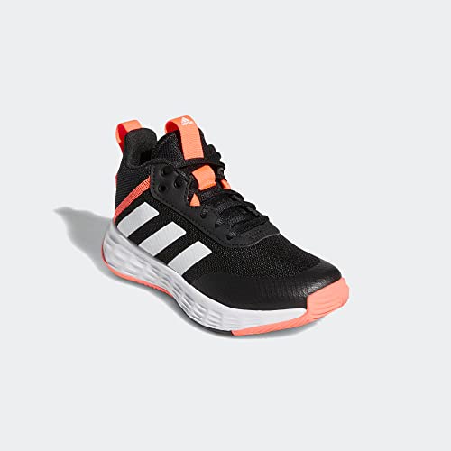 Adidas Big Kid Ownthegame 2.0 Shoes Core Black/White/Turbo 6.5