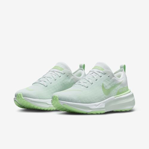 Nike Invincible 3 Women's Road Running Shoes (DR2660-104, White/Barely Green/Green Glow/Vapor Green) Size 5