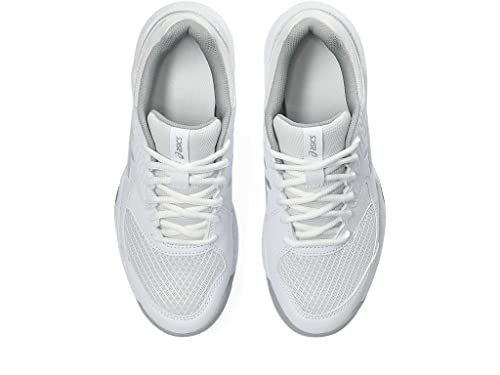ASICS Women's Gel-Dedicate 8 Tennis Shoes, 10, White/Pure Silver