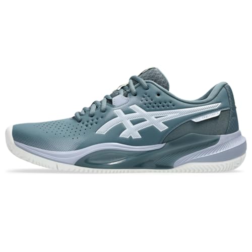 ASICS Men's Gel-Challenger 15 Clay Tennis Shoes, 14, IRONCLAD/Grey Blue