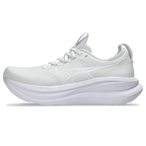 ASICS Women's Gel-Nimbus 28 Running Shoes, 7, White/White