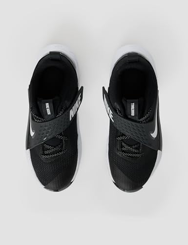 Nike Big Kid's Team Hustle D Basketball Shoes, Black/White-Anthracite, 4.5Y