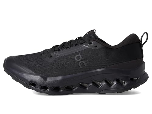 On Womens Cloudsurfer Trail 2 Black/Black 8 M