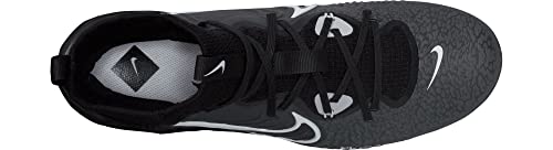 Nike Alpha Huarache NXT DJ6517-010 Black/Dark Smoke Grey/Light Smoke Grey/White Men's Metal Baseball Cleats 10 US