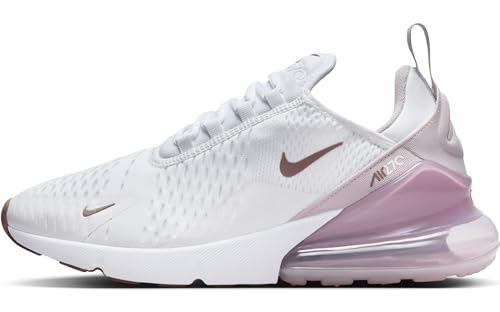 Nike Air Max 270 Women's Shoes (AH6789-120, White/Smokey Mauve/Black) Size 11.5