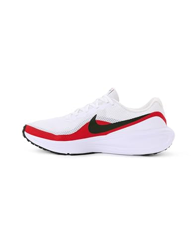 Nike Men's Revolution 8 Road Running Shoes, White/Black-University Red, 9