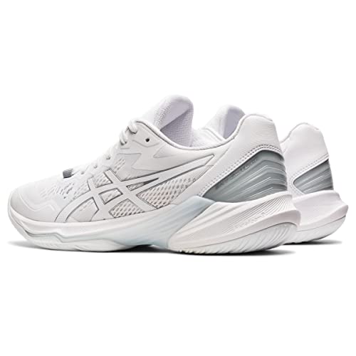 ASICS Women's Sky Elite FlyteFoam 2 Volleyball Shoes, 9, White/White