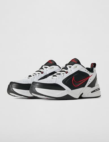 Nike Men's Air Monarch IV Training/Workout Shoes, White/Black, 10.5