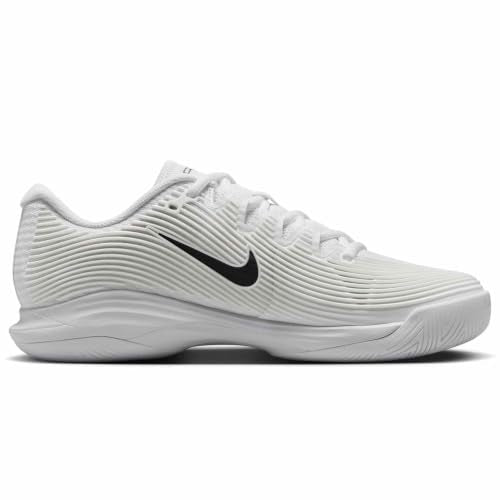 Nike Vapor 12 Women's Hard Court Tennis Shoes (FV5554-100, White/Summit White/Black) Size 8.5
