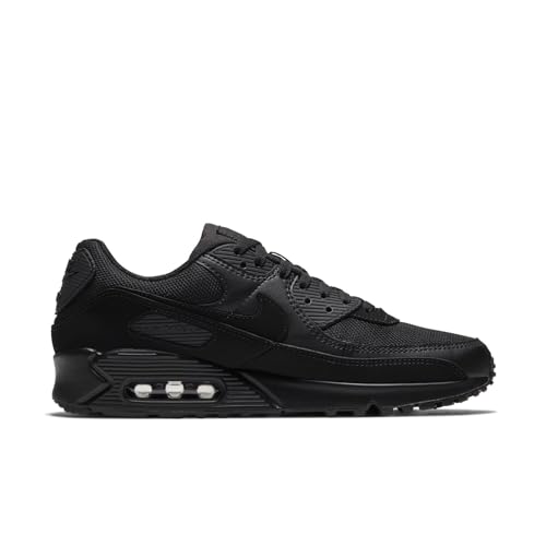 Nike Air Max 90, Men's Running Shoes, Black Black White, 43 EU