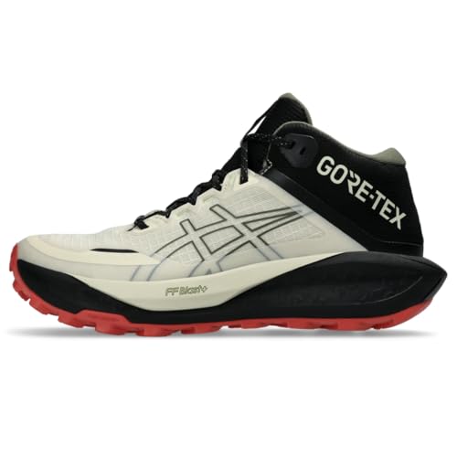 ASICS Women's Gel-Trabuco MT GTX Trail Running Shoes, 10.5, Vanilla/Mantle Green
