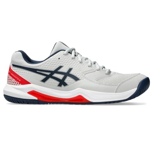 ASICS Men's Gel-Dedicate 8 Pickleball Shoes, 9, Concrete/Night Sky