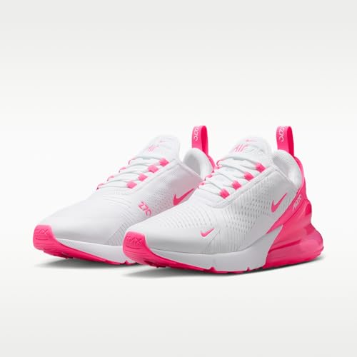 Nike Air Max 270 Women's Shoes (White/White/Hyper Pink) Size 7