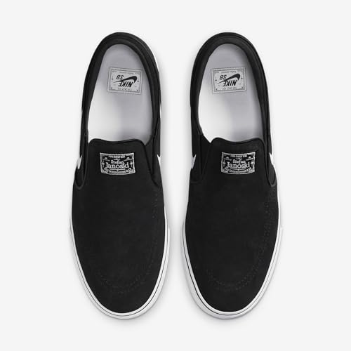 Skateboard Slip Shoe by Nike SB - Black/White-Black-Black