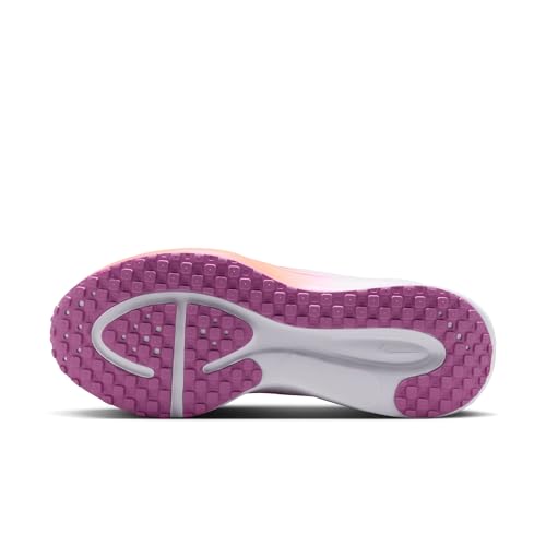 Nike Women's Revolution 8 Road Running Shoes, White/Light Magenta-Orange Pulse, 7