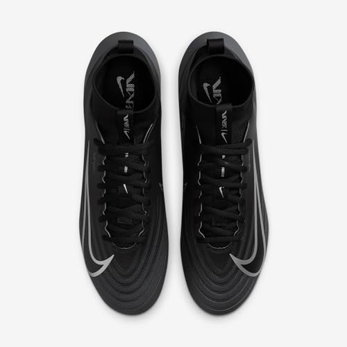 Nike Vapor Pro 1 Football Cleats (FB3298-002, Black/Dark Grey/Bright Crimson/Black) Size 10.5