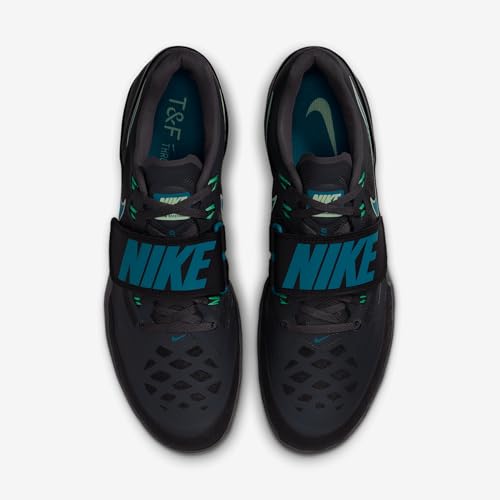 Nike Zoom Rotational 6 Track & Field Throwing Shoes (FZ9606-001, Anthracite/Electric Algae/Vapor Green) Size 8.5