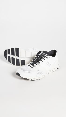 On Men's Cloud X Sneakers, White/Black, 11 Medium US
