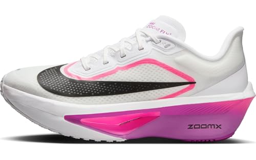 Nike Zoom Fly 6 Women's Road Running Shoe FN8455, White Black Vivid Grape Hyper Pink, 39 EU
