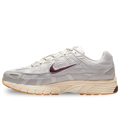Nike P-6000 Shoes (College Grey/Vast Grey/Coconut Milk/Burgundy Crush) Size 8.5