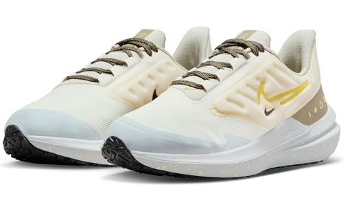 Nike Air Winflo Shield Womens Running Trainers DM1104 Sneakers Shoes (UK 6.5 US 9 EU 40.5, Pale Ivory high Voltage 100)