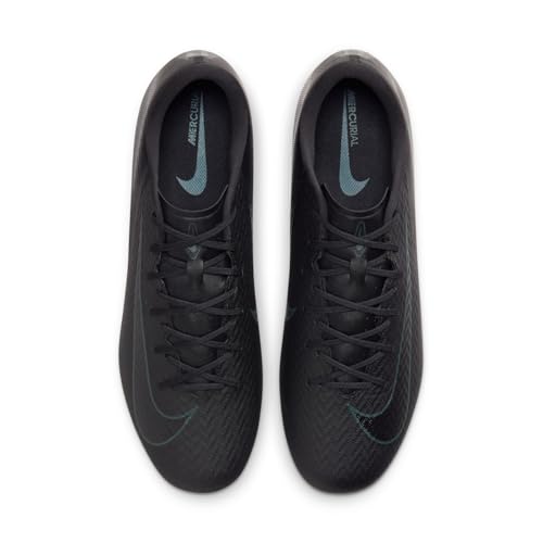 Nike Men Zoom Vapor 16 Academy Fg/Mg Sneaker, Black Black Deep Jungle, 9.5 US