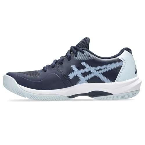 ASICS Women's Game FlyteFoam Tennis Shoes, 9, Midnight/White