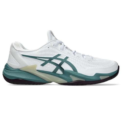 ASICS Men's Court FF 3 Tennis Shoes, 9, White/Foggy Teal