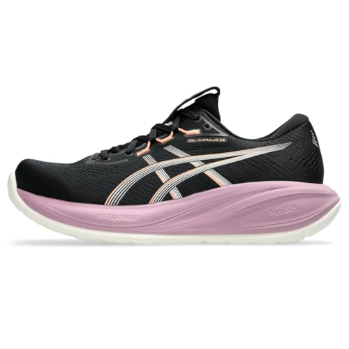 ASICS Women's Gel-Cumulus 28 Running Shoes, 9, Black/Taro Purple