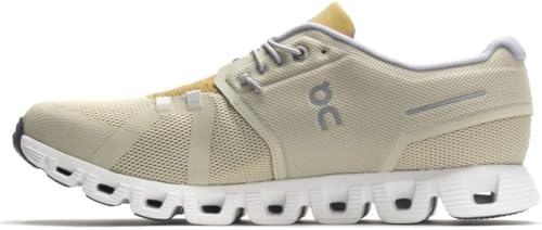 On Men's Cloud 5 Sneakers, Haze/Bronze, 9.5 Medium US