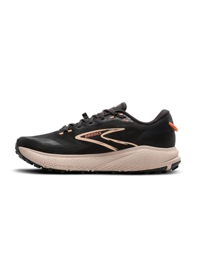 Brooks Women's Divide 6 Sneaker, Black and Pink, 9 US